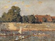Alfred Sisley Regatta at Hampton Court oil painting